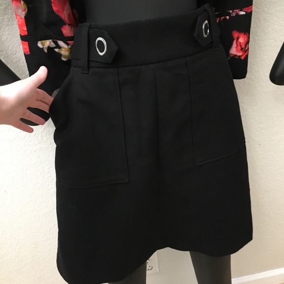 Black mini skirt pockets - Picture 4 of 4